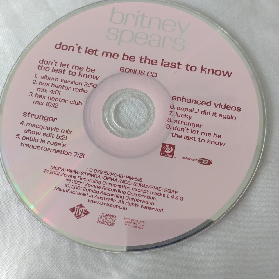Britney Spears CD Rare Oops I Did It Again Special Edition 00s Pop Music 2cd AUS - Image 2 of 4