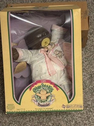 1985 Preemie Cabbage Patch Kids Doll March Of Dimes New In Box Katrine Iris