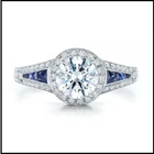 14K White Gold Over 2.48CT Lab-Created Round Cut Diamond Halo Vintage Ring Gift