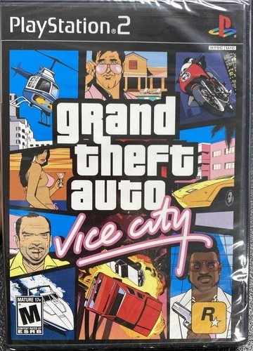 RZ Factory Sealed - Grand Theft Auto: Vice City GTA - PlayStation 2 Brand New