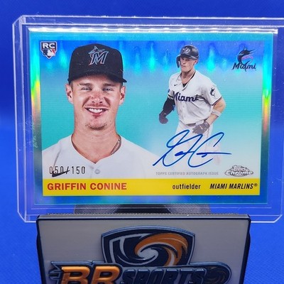 2025 Topps Chrome Platinum Griffin Conine RC Auto Aqua Blue /150