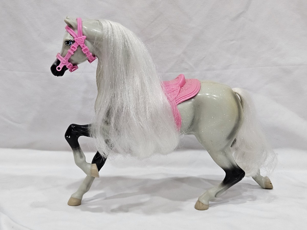 1999 Vintage Barbie Horse Grey Mattel 67019 Brushable Beauties