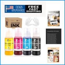 Syringe-Free Refillable Sublimation Ink Bottles - 3000 Page Yield,  Certified