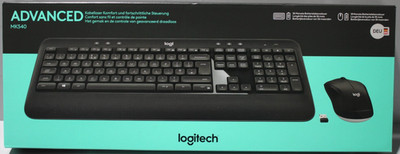 Logitech MK540 Advanced Tastatur Maus Set Kabellos Schwarz DE OVP NEU