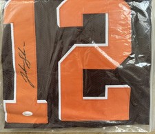 Autographed/Signed Josh Gordon Cleveland Football Brown Jersey JSA COA