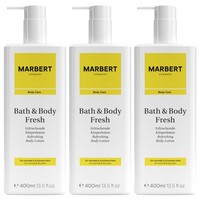Marbert Bath & Body Fresh 3 X 400 Ml Refreshing Fresh Bodylotion Alle Hauttypen
