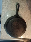 Griswold Large Block Logo #7 Cast Iron Skillet 701 D Smooth Bottom – Sits Flat