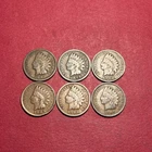 Lot Of (6) Indian Head Cents/Pennies G-VG (1895, 1898, 1902, 1903, 1906, 1907)