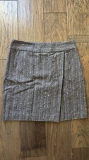 Prada Grey Wool Skirt Fits M/L
