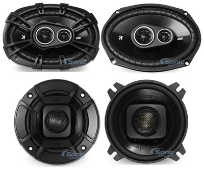 Polk Audio DB402 (DB 402) DB+ 4'' Coaxial Speakers for Car, Powersports or Marine