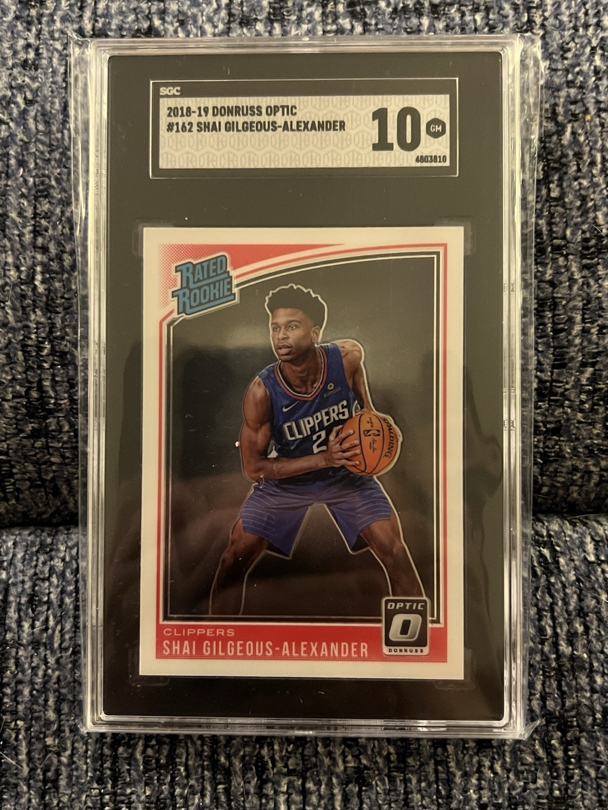 2018-19 Donruss Optic Shai Gilgeous-Alexander Rookie #162 SGC 10 GEM MINT! 🔥