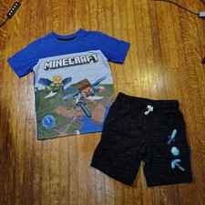 Minecraft Mojang Boys 2pc Outfit Size XS 4/5/T172