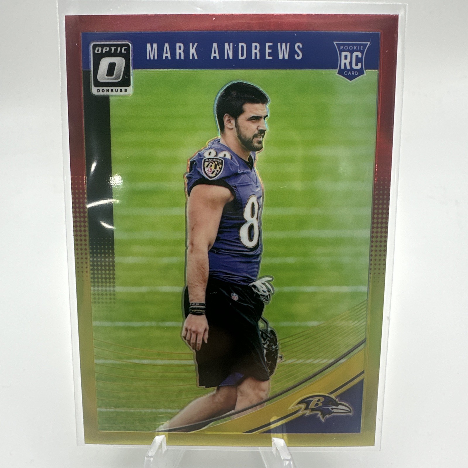 MARK ANDREWS 🏈 2018 Panini Donruss Optic Red & Yellow Rookie #121 RC | Ravens