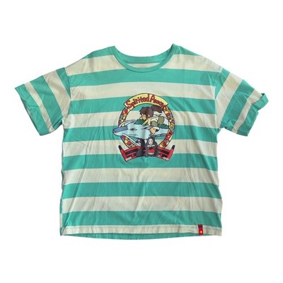 Studio Ghibli Spirited Away Striped Shirt Haku & Chihiro Women's SIZE M