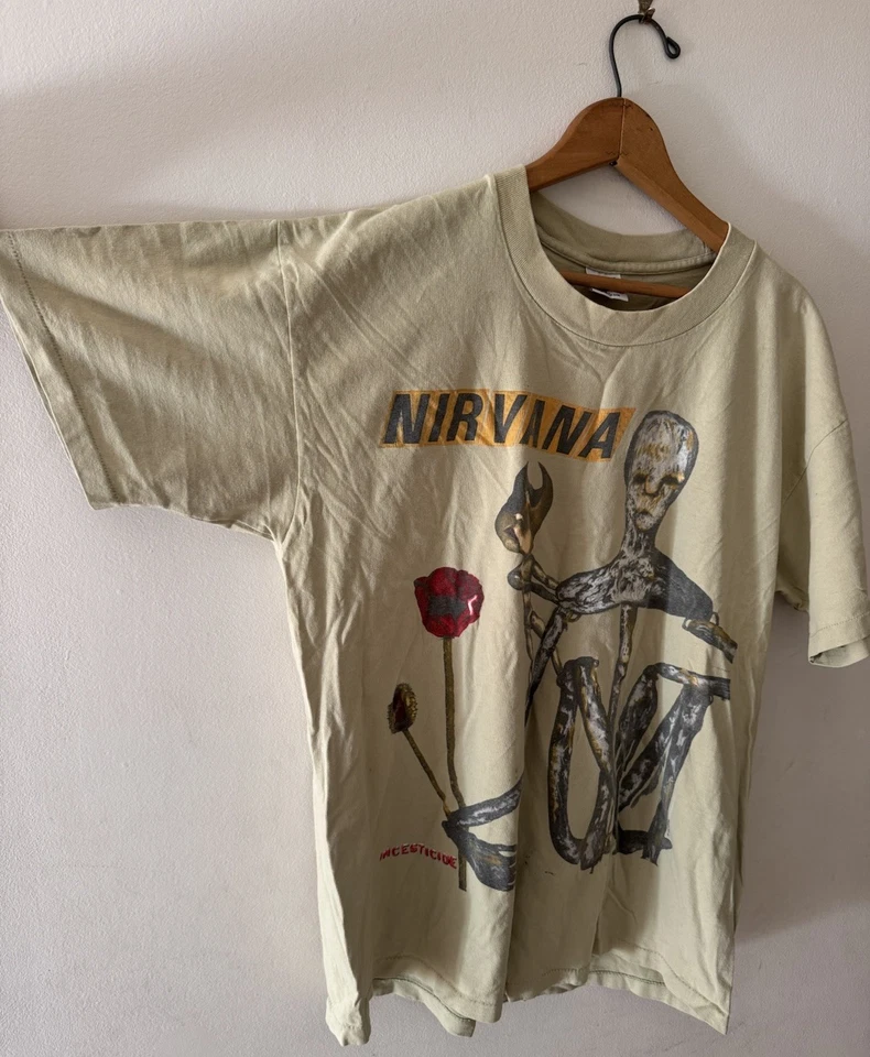 Camisa de colección 1993 Nirvana Incesticide talla XL Kurt Cobain años 90 EE. UU. puntada única Foto 4 de 4