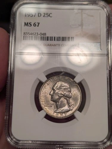 1958-D Washington 25¢ NGC MS67 Toned