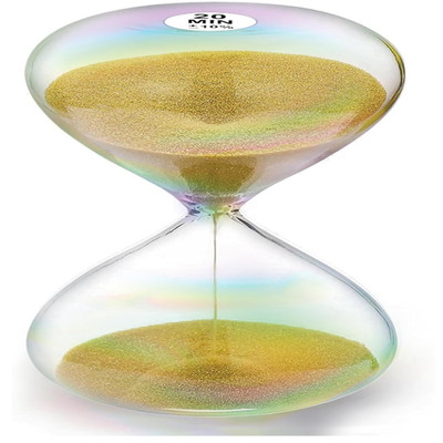 SuLiao 20 Min Sanduhr Gold Glas 1,83 mm Sicherheits Sand Timer