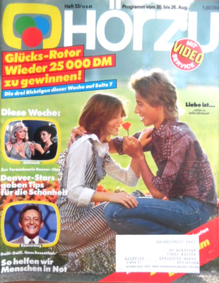 HÖRZU 33 - 1983 B 20.-26.8. DENVER Hardy Krüger THE SHORTS Dalli Dalli Schlümpfe