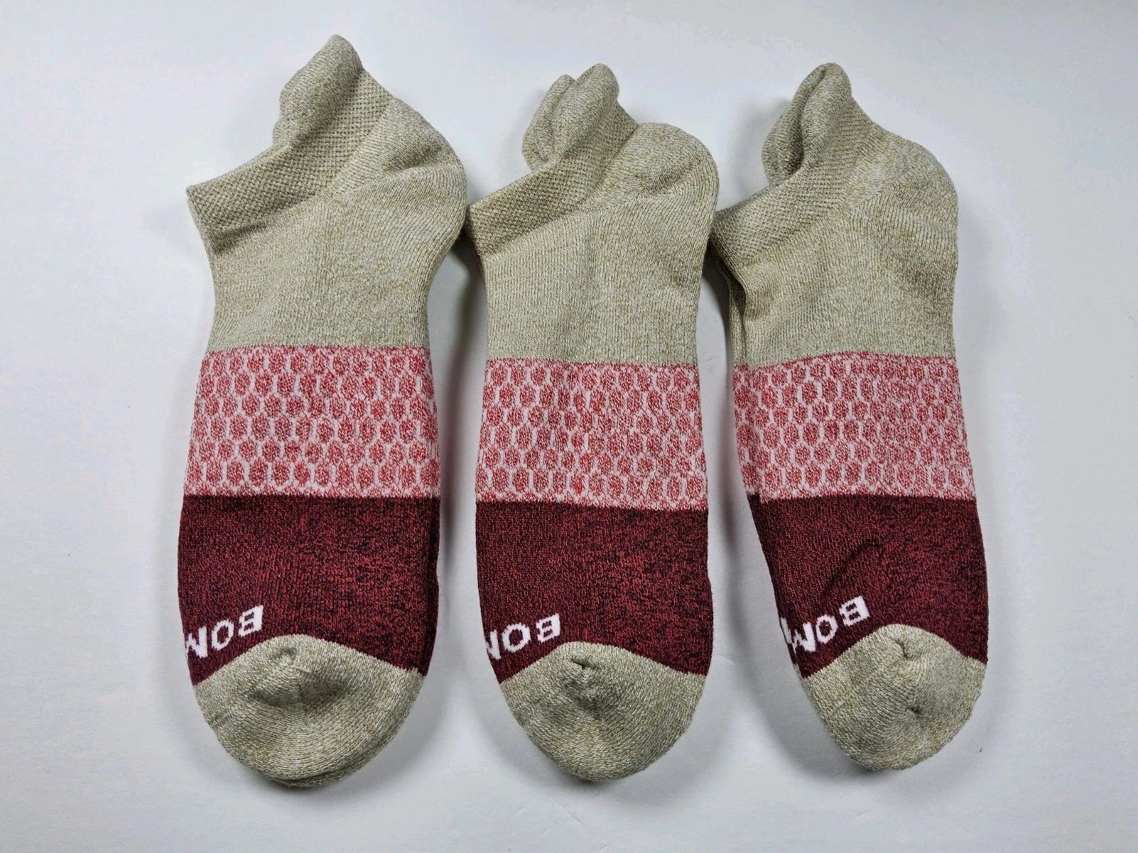 Bombas Original Athletic Ankle Socks Lot Of 3 Pairs Size L