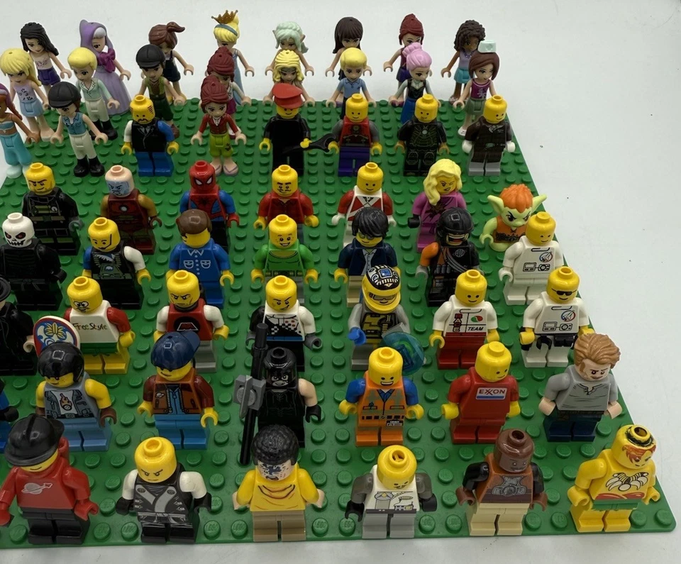 HUGE LOT of 90 Lego Mini Figures Mixed Assorted Lego Friends Minecraft + Parts - Image 4 of 4