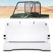 Clear Plastic Flip Up Windshield For 2009-2023 Kawasaki Mule 4000/4010