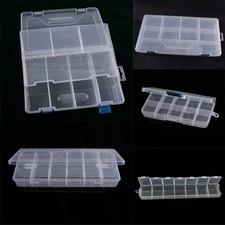 1.3 x 5.91 in Plastic 7-Compartment Jewelry Storage Box Bead Ring Organizer