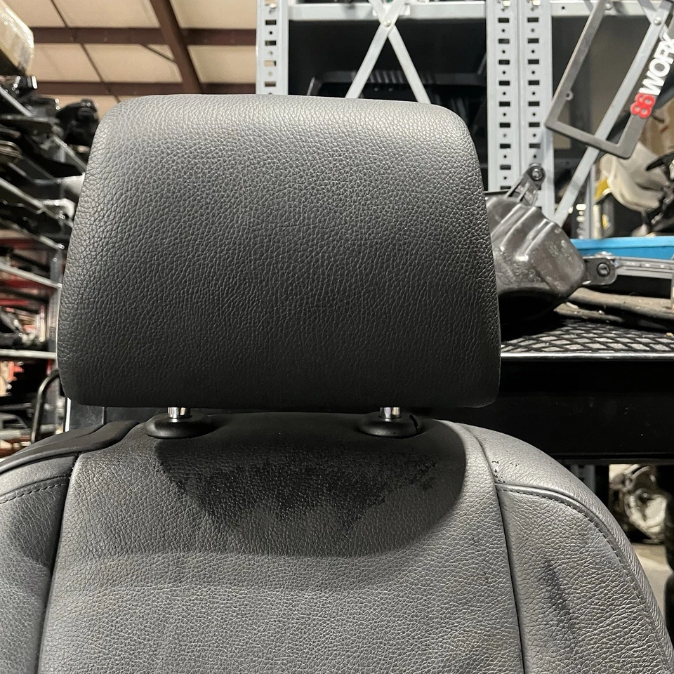 ☑️ 07-13 OEM BMW E92 Delantero Izquierdo Derecho SPORT Asientos Cuero Negro CALEFACTABLES Foto 3 de 4