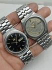 Lot of 2 Vintage Seiko 5 Automatic 7009 Day-Date Men's Japanese Wristwatches