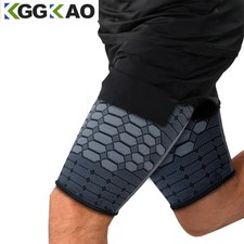 1 Pair Thigh Compression Sleeve Non-Slip Hamstring Groin Wrap for Workout