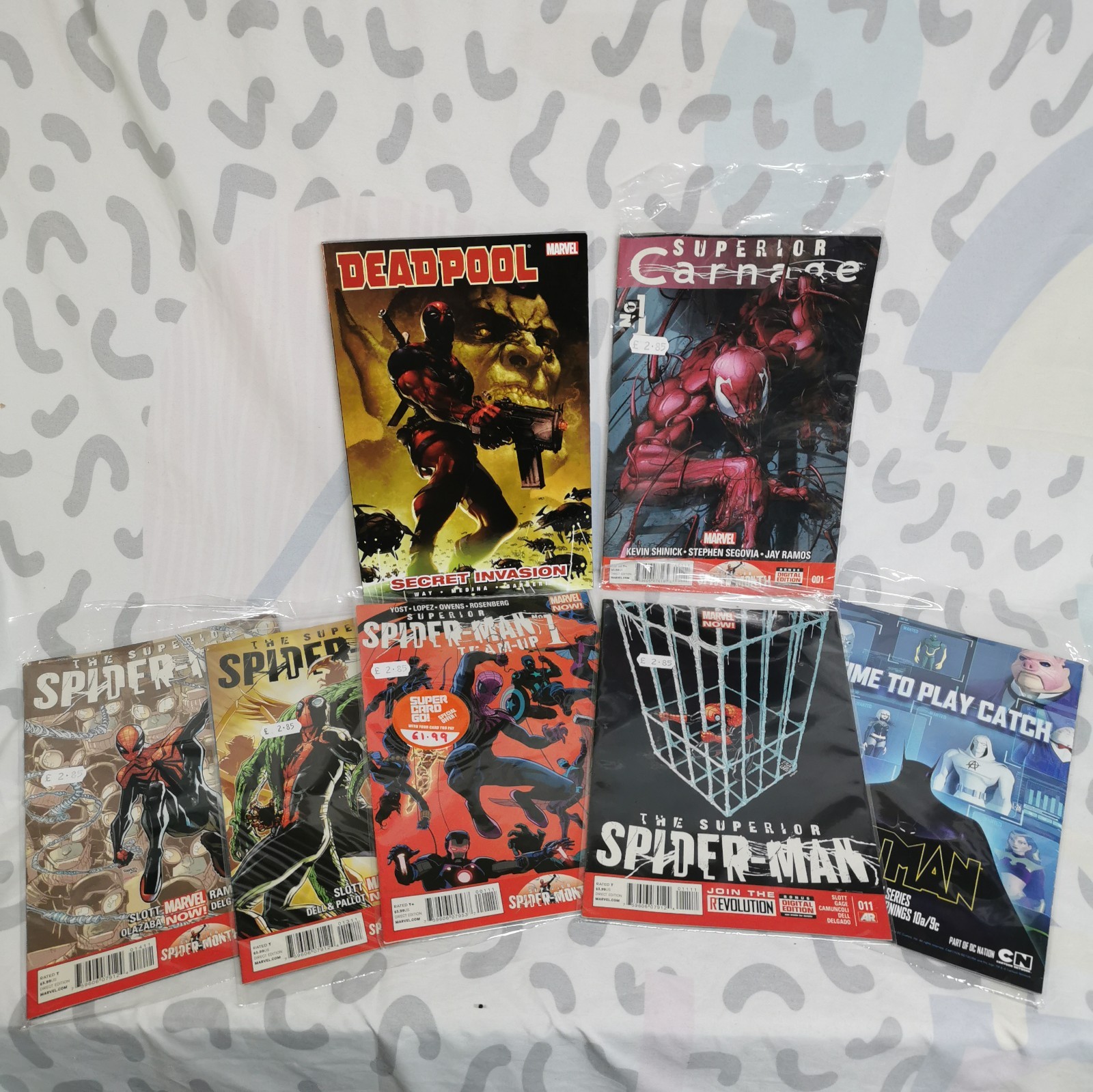 Superior Spider-Man, Batman, Deadpool Marvel DC Comic Book Bundle