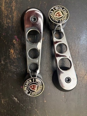 vintage VW bug,ghia,thing,bus,type iii, ''Wolfsburg Edition'' window cranks pair