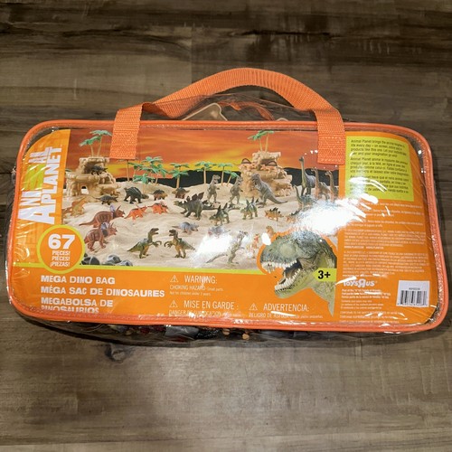 Animal Planet Mega Dino Bag - 67 Piece Dinosaur Playset Toys R Us New In Bag