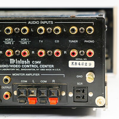 McIntosh C34V オーディオ ビデオコントロールセンター McIntosh C34V AUDIO VIDEO CONTROL CENTER | eBay