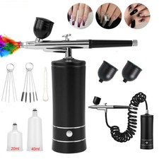 Kit Pittura Nail Art Aerografo con Compressore Mini Aerografo per Pittura Nail Art