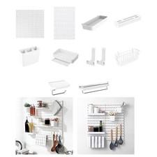 Multifunctional Peg  Combination DIY Pegboard Wall Panel Kits for Office