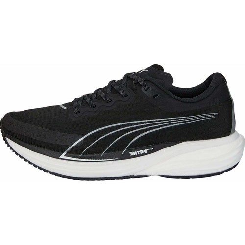 Puma Deviate Nitro 2 Mens Running Shoes Black Cushioned Carbon Sports