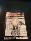 Grimlock Instructions Manual Booklet 1984 -  G1 Transformers