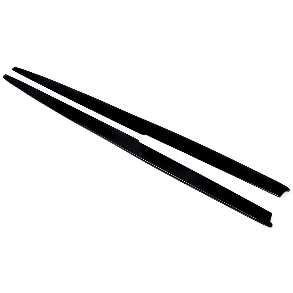 Gloss Black Side Skirt For 11-16 BMW 5 Series F10 M5 Extension Panel Lip M Sport - Image 4 of 4