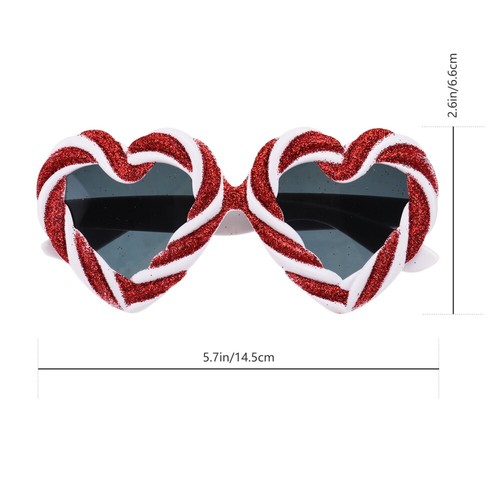 2 Pcs Candy Heart Glasses Plastic Wedding Festival Party Photo Prop eBay