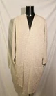 Donni Womens Ribbed Open Cardigan Duster Kimono Sandwash Stripe One Size NWT