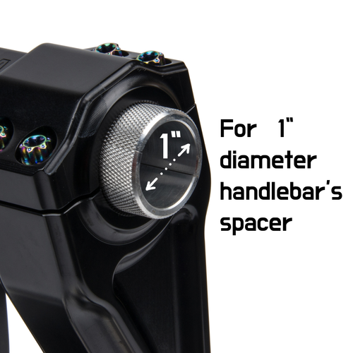 Hoprousa 10" Height Handlebar Riser with Digital Gauge Red 1&1.25 inch Size - Picture 6 of 15