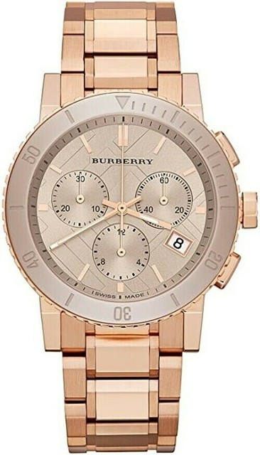 burberry rose gold watch sale