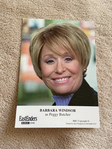BARBARA WINDSOR (EASTENDERS) UNSIGNIERTE BBC-CASTKARTE