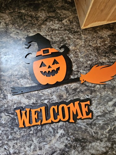 Halloween Jack-o-Laterne Hängeschild - Bild 5 von 8