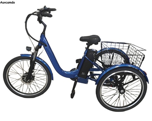 24'' Electric Tricycle 350W 48V Battery 40KM Range 150KG Load Adults E-trike - Picture 2 of 6