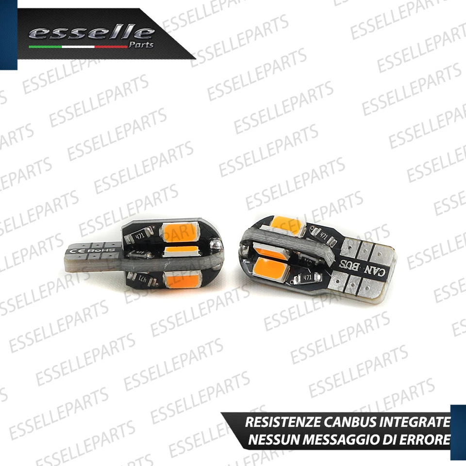 COPPIA LAMPADE FRECCE LED LATERALI DAIHATSU CUORE VI T10 CANBUS NO ERRORE - Immagine 4 di 4