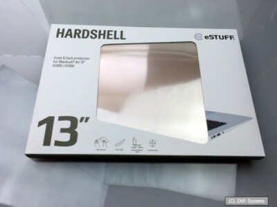 eSTUFF ES82115-10 EcoLeather Hard Cover Sleeve for MacBook Air 13 A1369/A1466 Gold