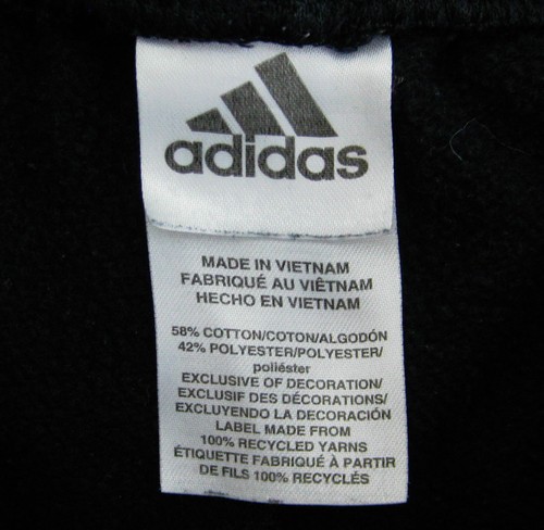 ADIDAS Boy's (Size Large 14-16) Black Jogger Pants Athletic Sweatpants Fitness - Picture 2 of 4