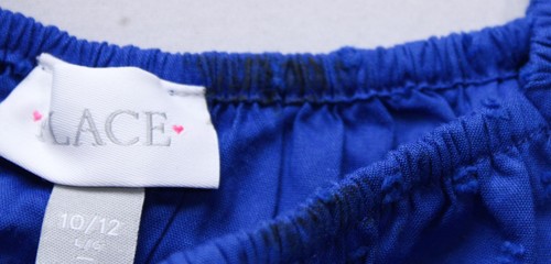 The Children's Place Girl's Mommy & Me Bow Back Ruffle Dress BL1 Blue Size 10/12 - Picture 4 of 5