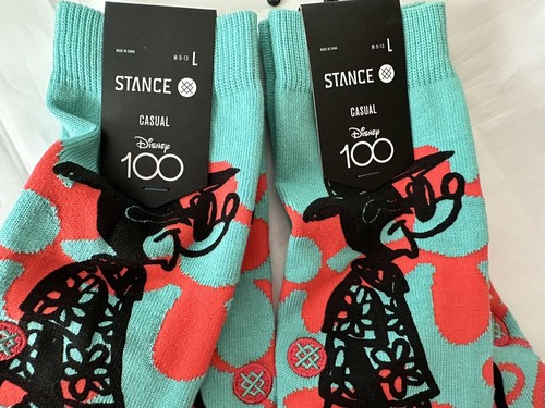2 PAIR STANCE CASUAL SOCKS DISNEY 100 - SURF CHECK BY RUSS - SIZE L, NWT - Picture 2 of 8
